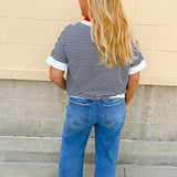 Harborline Ease Top in Navy - The Pink Pineapple 850
