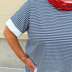 Harborline Ease Top in Navy - The Pink Pineapple 850