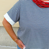 Harborline Ease Top in Navy - The Pink Pineapple 850