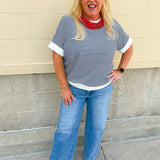 Harborline Ease Top in Navy - The Pink Pineapple 850