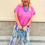 Harper Denim Crossbody Bag - The Pink Pineapple 850