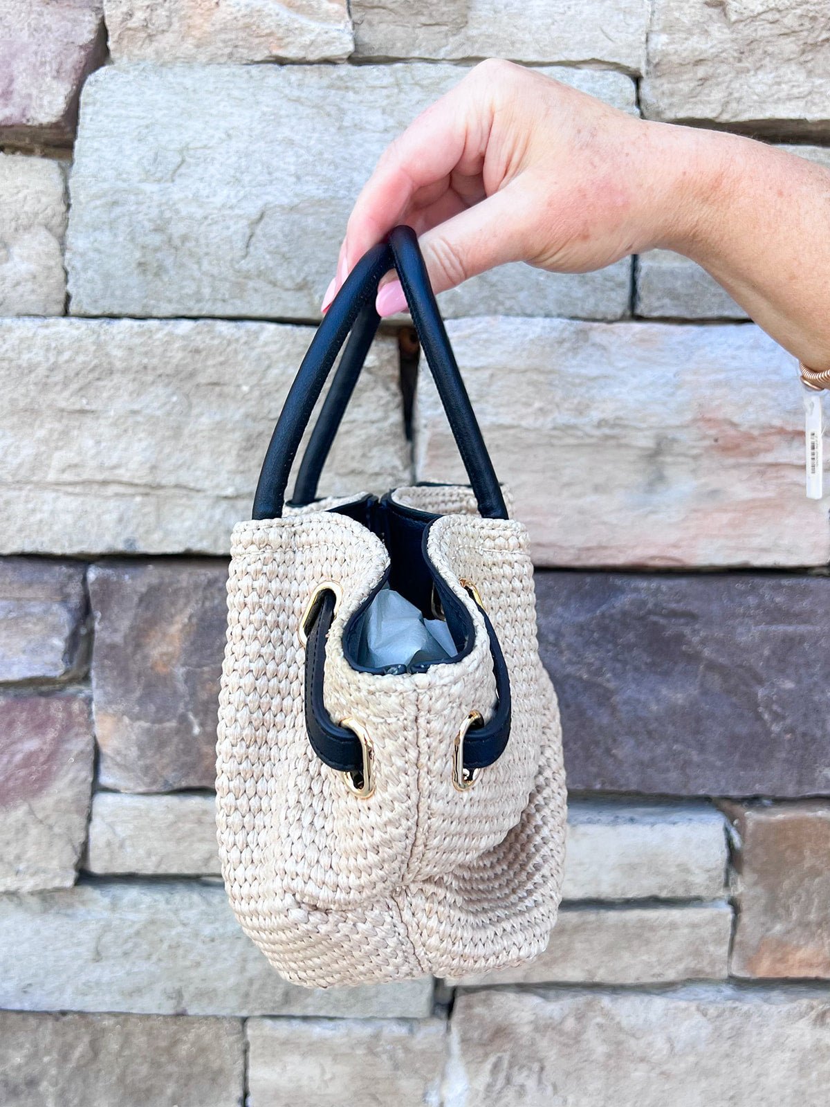 Harper Woven Crossbody Bag - The Pink Pineapple 850