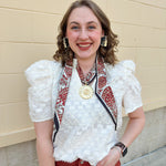 [Hart Designs] Aurora Medallion Scarf Necklace - The Pink Pineapple 850