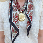 [Hart Designs] Aurora Medallion Scarf Necklace - The Pink Pineapple 850