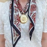 [Hart Designs] Aurora Medallion Scarf Necklace - The Pink Pineapple 850