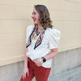 [Hart Designs] Aurora Medallion Scarf Necklace - The Pink Pineapple 850