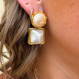 [Hart Designs] Heirloom Glow Dangle Pearl Earrings - The Pink Pineapple 850