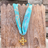 [Hart Designs] Key to Grace Scarf Necklace - The Pink Pineapple 850