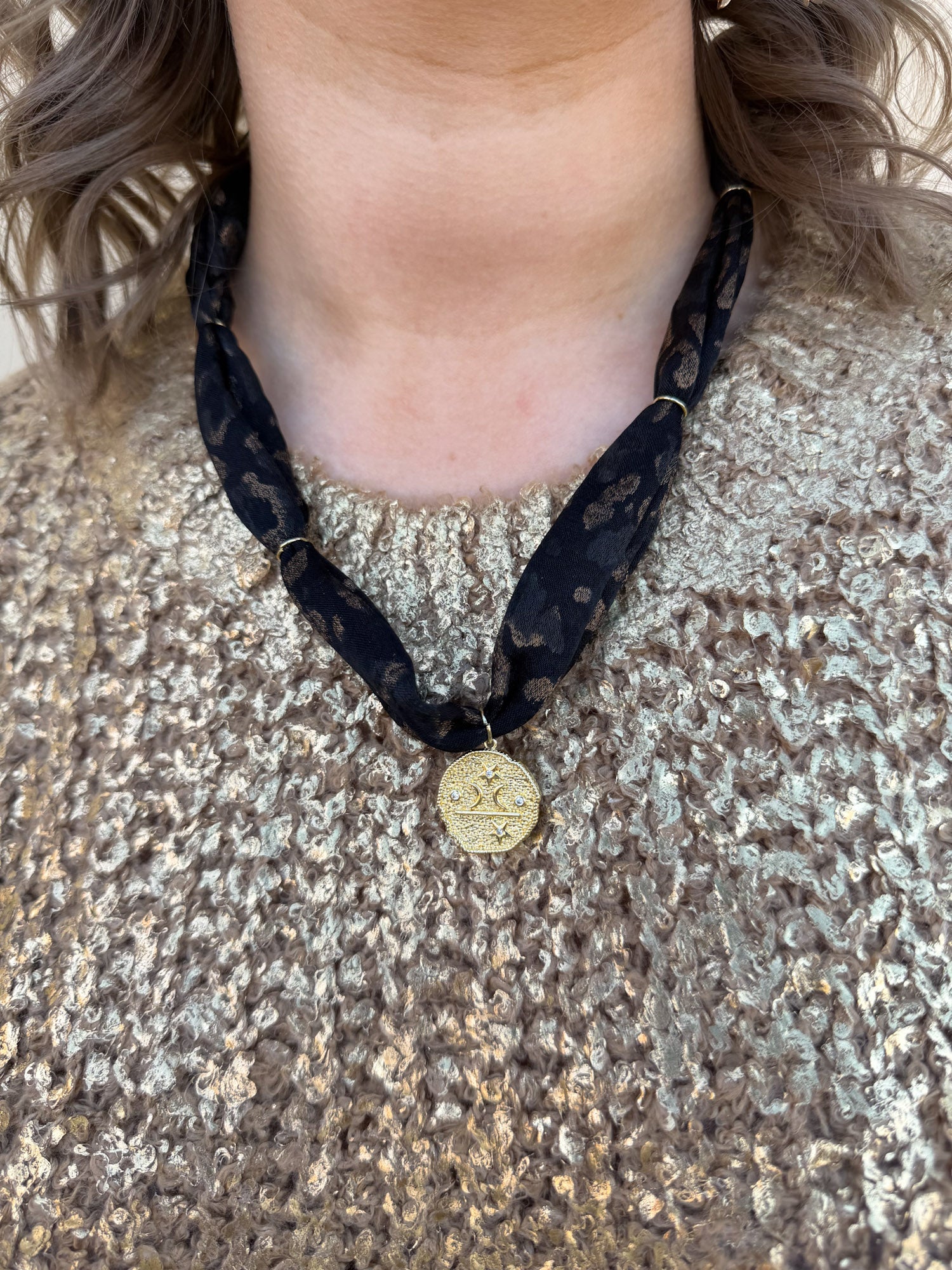 [Hart Designs] The Celestial Noir Scarf Necklace - The Pink Pineapple 850