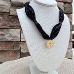 [Hart Designs] The Celestial Noir Scarf Necklace - The Pink Pineapple 850
