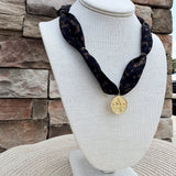 [Hart Designs] The Celestial Noir Scarf Necklace - The Pink Pineapple 850