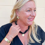 [Hart Designs] The Celestial Noir Scarf Necklace - The Pink Pineapple 850