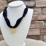 [Hart Designs] The Celestial Noir Scarf Necklace - The Pink Pineapple 850