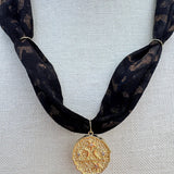 [Hart Designs] The Celestial Noir Scarf Necklace - The Pink Pineapple 850
