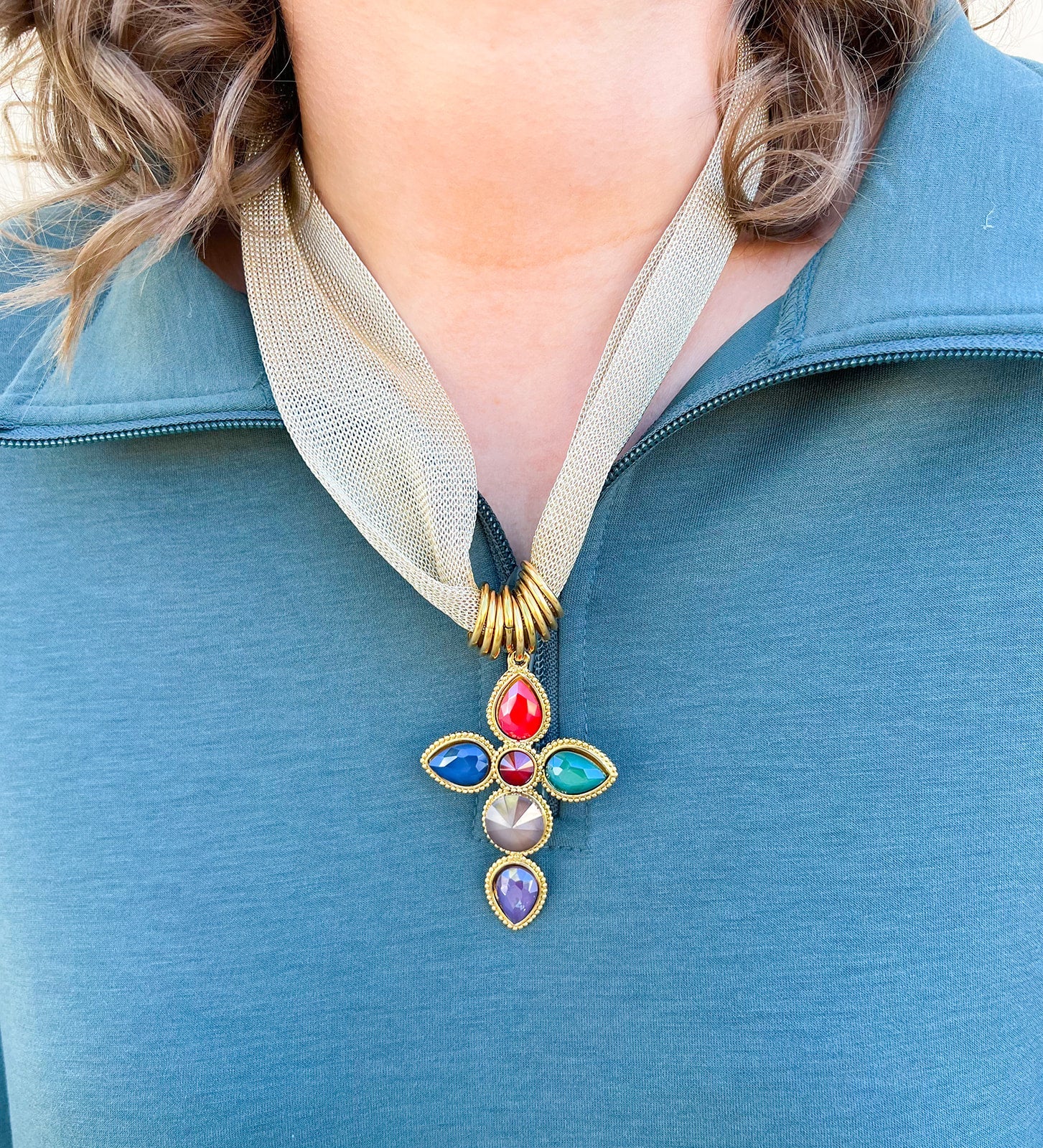 [Hart Designs] The Gilded Faith Scarf Necklace - The Pink Pineapple 850