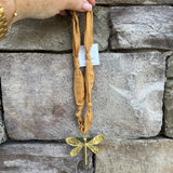 [Hart Designs] The Golden Wing Scarf Necklace - The Pink Pineapple 850