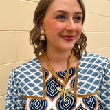 [Hart Designs] The Golden Wing Scarf Necklace - The Pink Pineapple 850