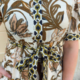 Harvest Blooms Tiered Midi Dress - The Pink Pineapple 850