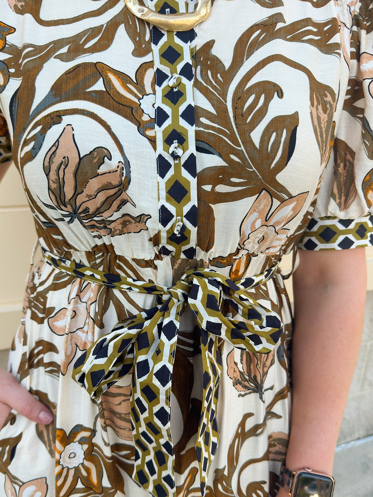 Harvest Blooms Tiered Midi Dress - The Pink Pineapple 850