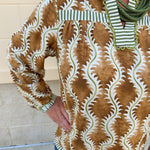 Harvest Stripe V - Neck Top - The Pink Pineapple 850