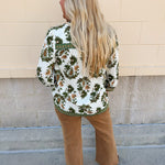 Harvest Trails Tassel Blouse in Olive - The Pink Pineapple 850