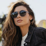 Hayden Double Bridge Square Polarized Sunglasses - The Pink Pineapple 850