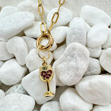 Heart Wine Glass Charm - The Pink Pineapple 850