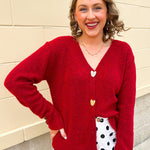 Heartfelt Charm Chunky Knit Cardigan - The Pink Pineapple 850