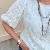 Heirloom Lace Knit Top - The Pink Pineapple 850