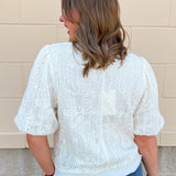 Heirloom Lace Knit Top - The Pink Pineapple 850