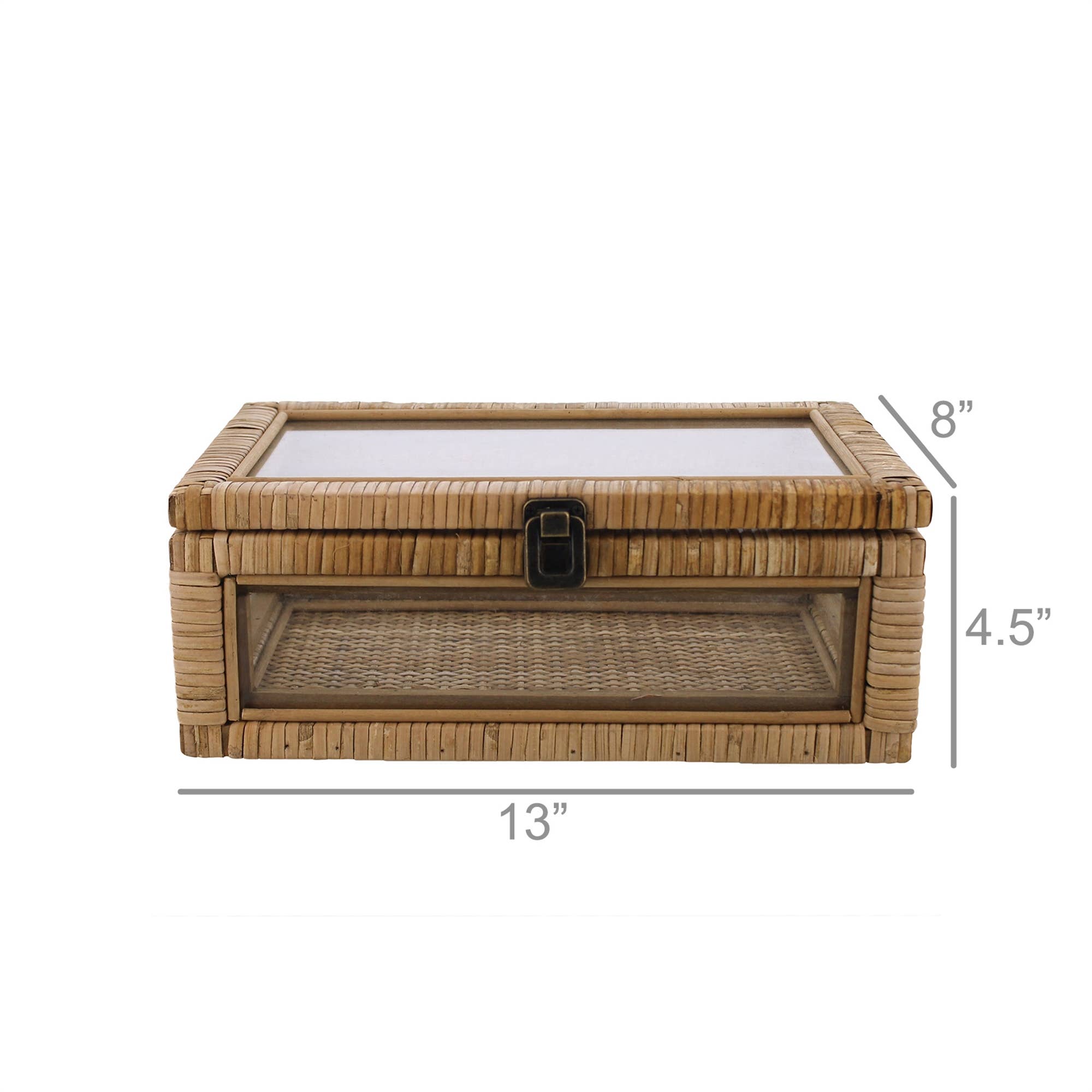 Heirloom Rattan Mahjong Storage Case - The Pink Pineapple 850