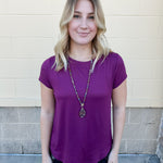 Hello Mello Dream Tee in Fuchsia - The Pink Pineapple 850