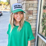 Here for the Shenanigans Trucker Cap - The Pink Pineapple 850