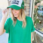 Here for the Shenanigans Trucker Cap - The Pink Pineapple 850