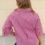 Heritage Check Blouse - The Pink Pineapple 850