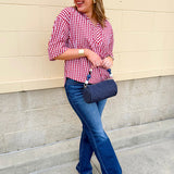 Heritage Check Blouse - The Pink Pineapple 850