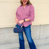 Heritage Check Blouse - The Pink Pineapple 850