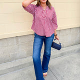 Heritage Check Blouse - The Pink Pineapple 850