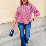 Heritage Check Blouse - The Pink Pineapple 850