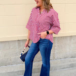 Heritage Check Blouse - The Pink Pineapple 850