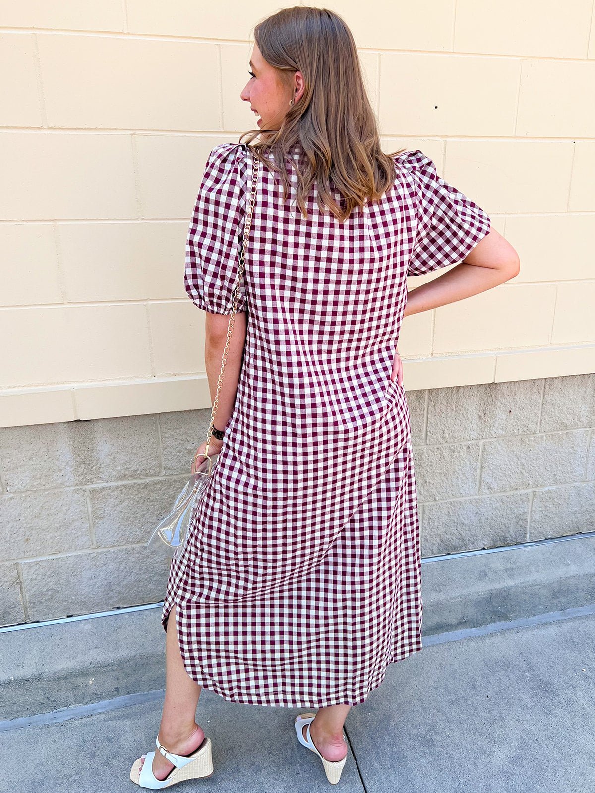 Heritage Check Midi Dress - The Pink Pineapple 850