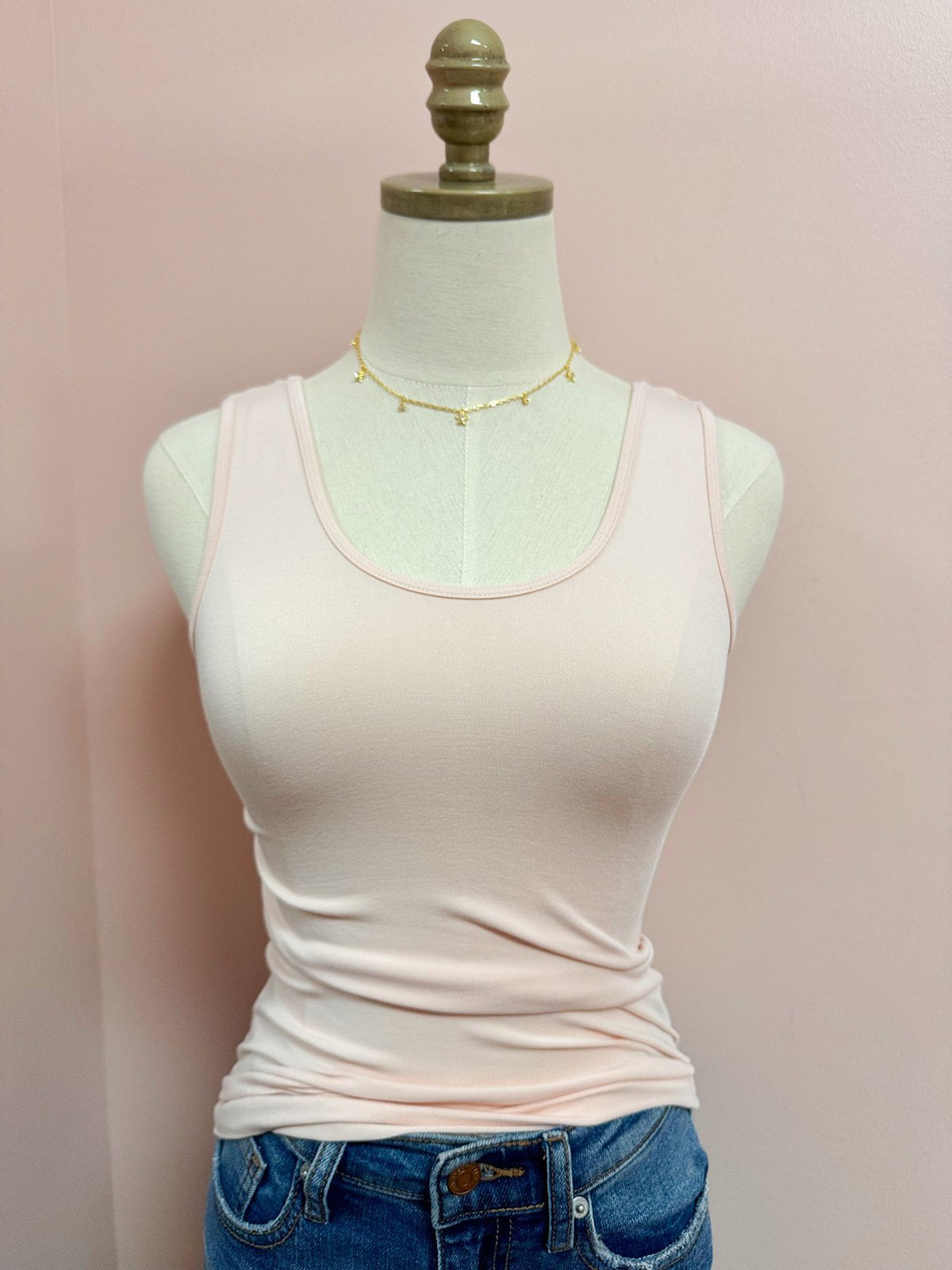 Hidden Gem Reversible Tank in Blush - The Pink Pineapple 850