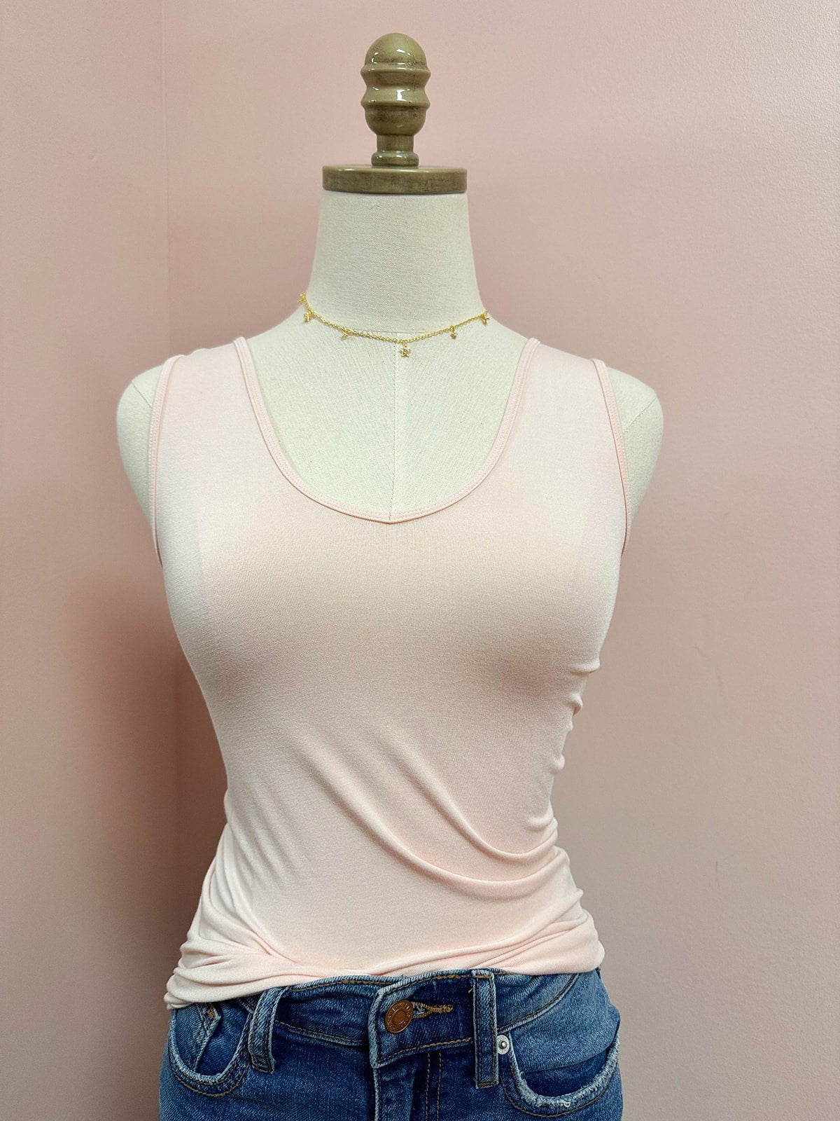 Hidden Gem Reversible Tank in Blush - The Pink Pineapple 850
