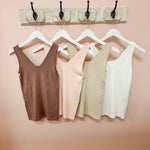 Hidden Gem Reversible Tank in Ivory - The Pink Pineapple 850