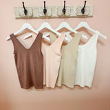 Hidden Gem Reversible Tank in Ivory - The Pink Pineapple 850