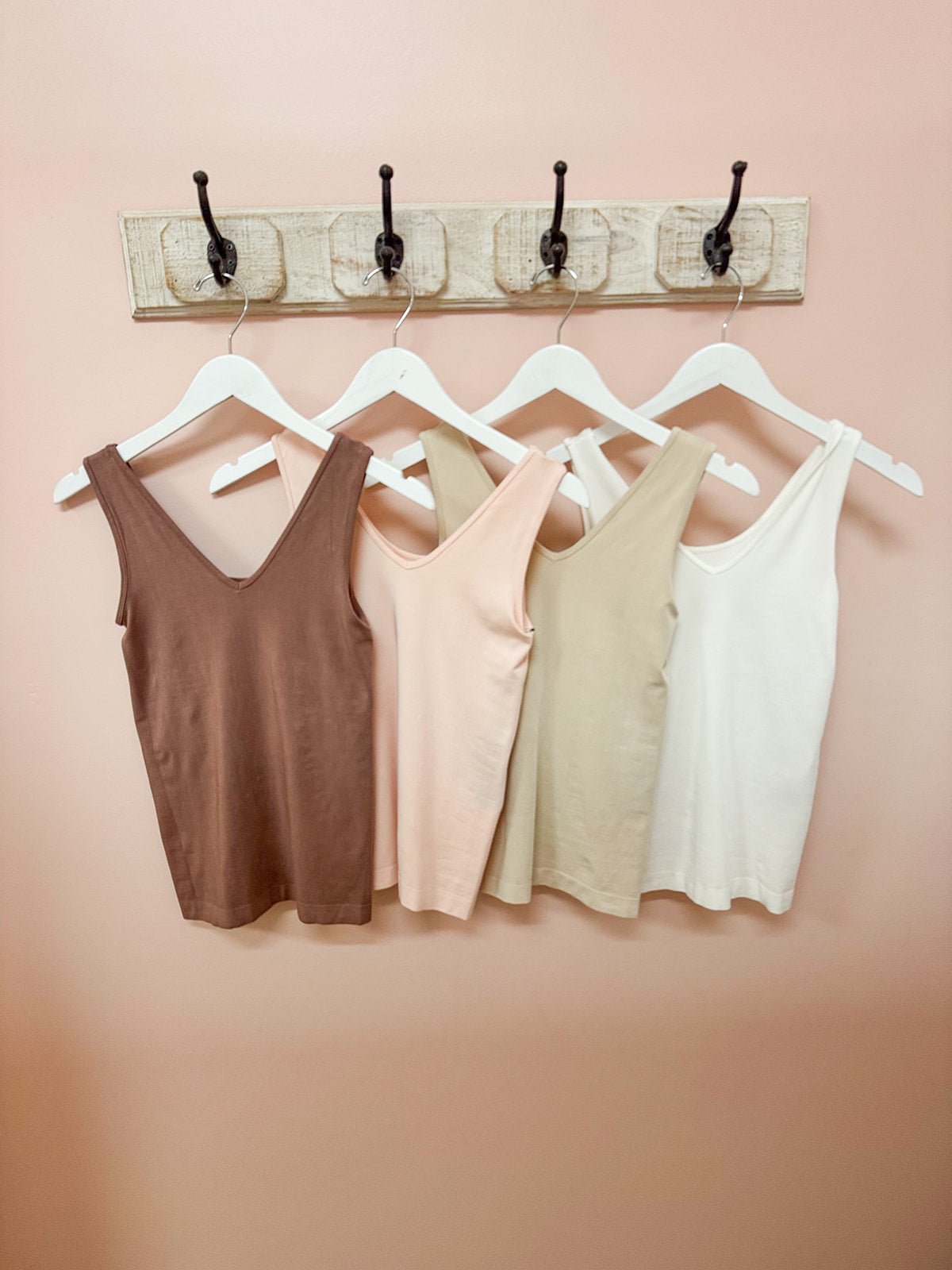 Hidden Gem Reversible Tank in Ivory - The Pink Pineapple 850