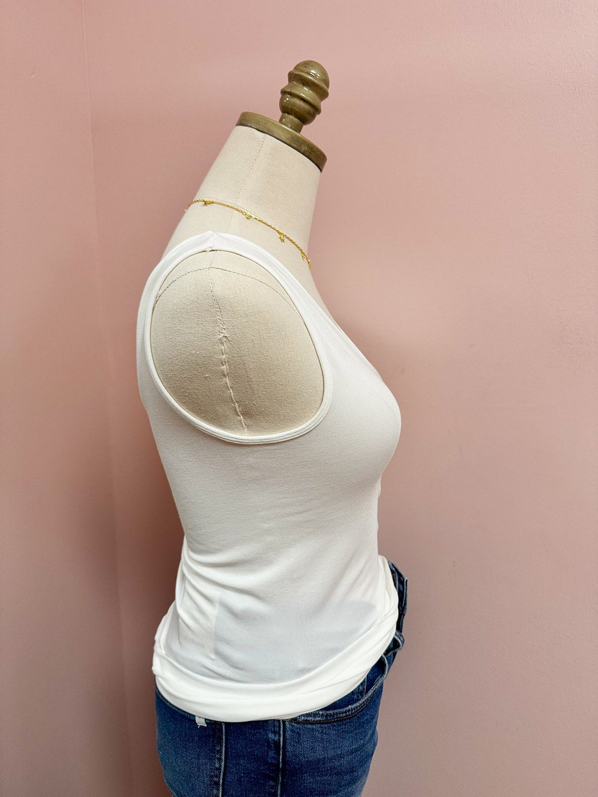 Hidden Gem Reversible Tank in Ivory - The Pink Pineapple 850