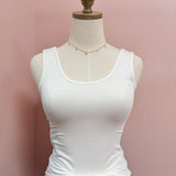 Hidden Gem Reversible Tank in Ivory - The Pink Pineapple 850