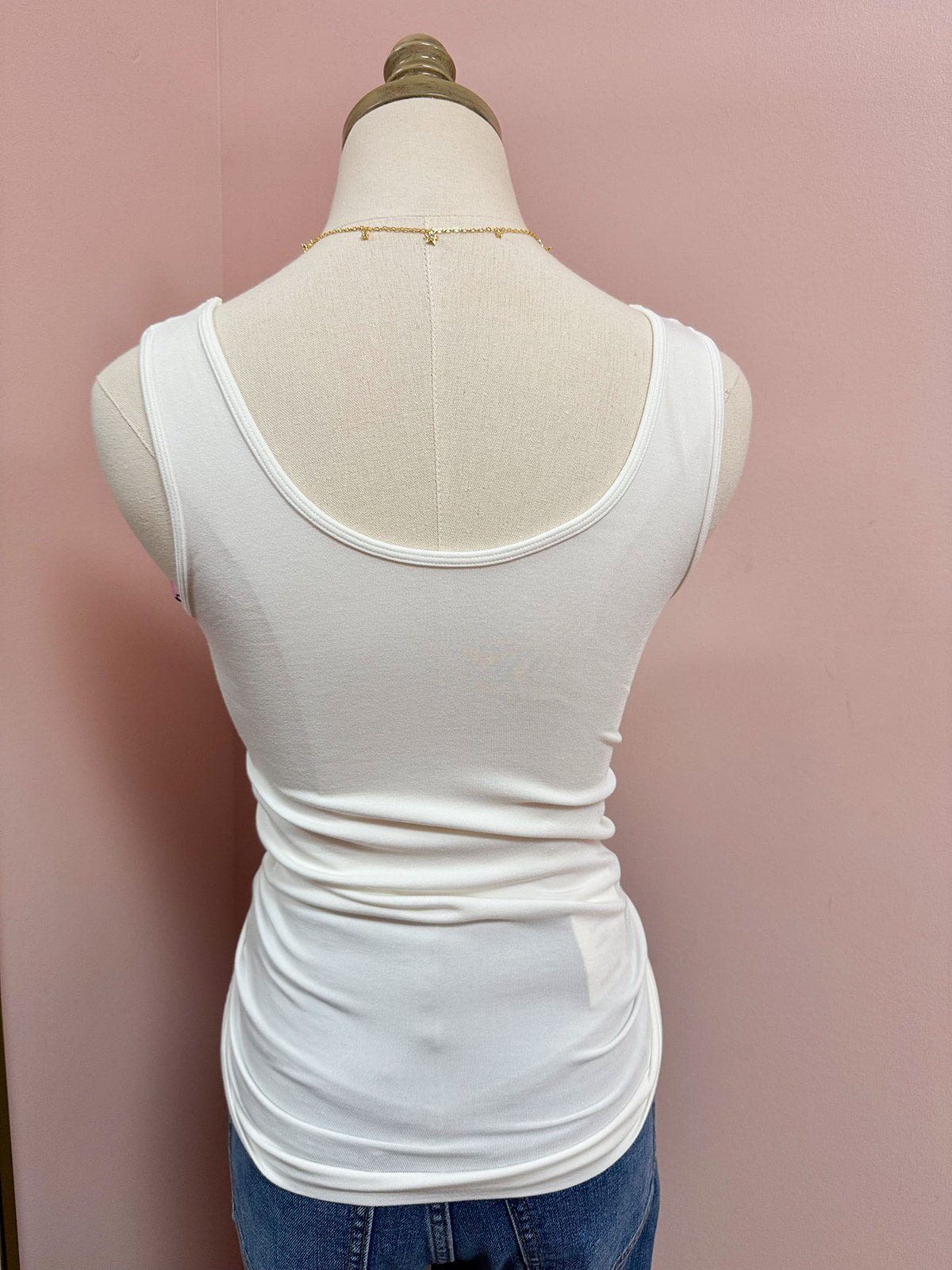 Hidden Gem Reversible Tank in Ivory - The Pink Pineapple 850