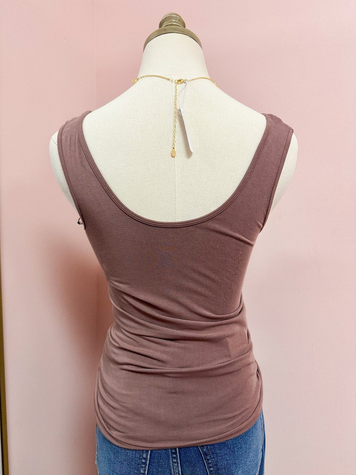 Hidden Gem Reversible Tank in Mauve - The Pink Pineapple 850